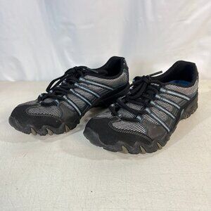 Skechers Compulsions Sleek 21108 Women Black Blue Lace Up Size 7.5 Athletic Shoe